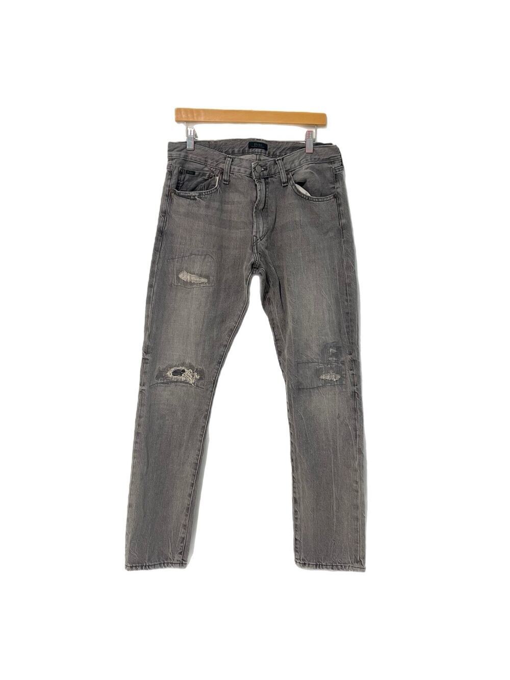 Polo Ralph Lauren The Sullivan Slim Jeans Mens Size 32x32 Distressed Gray